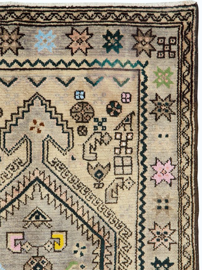 Vintage Persian Malayer Rug, No.26201 - Staging