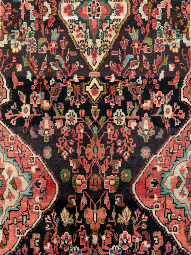 Vintage Persian Hamadan Runner, No.26203 - Staging