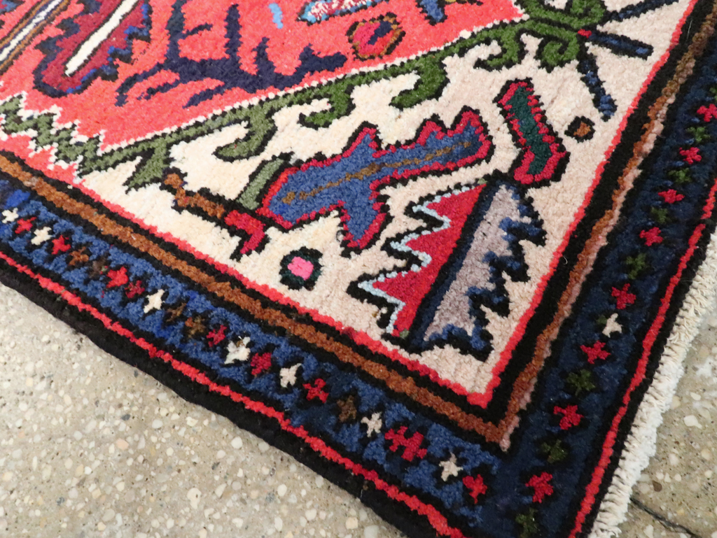 Vintage Persian Hamadan Rug, No.26207 - Staging