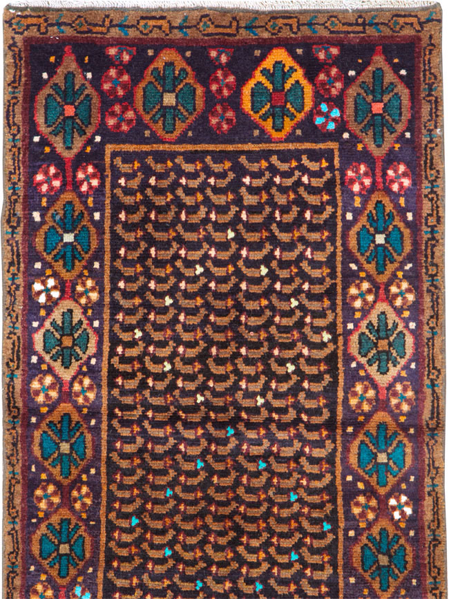 Vintage Persian Baluch Throw Rug, No.26219 - Staging