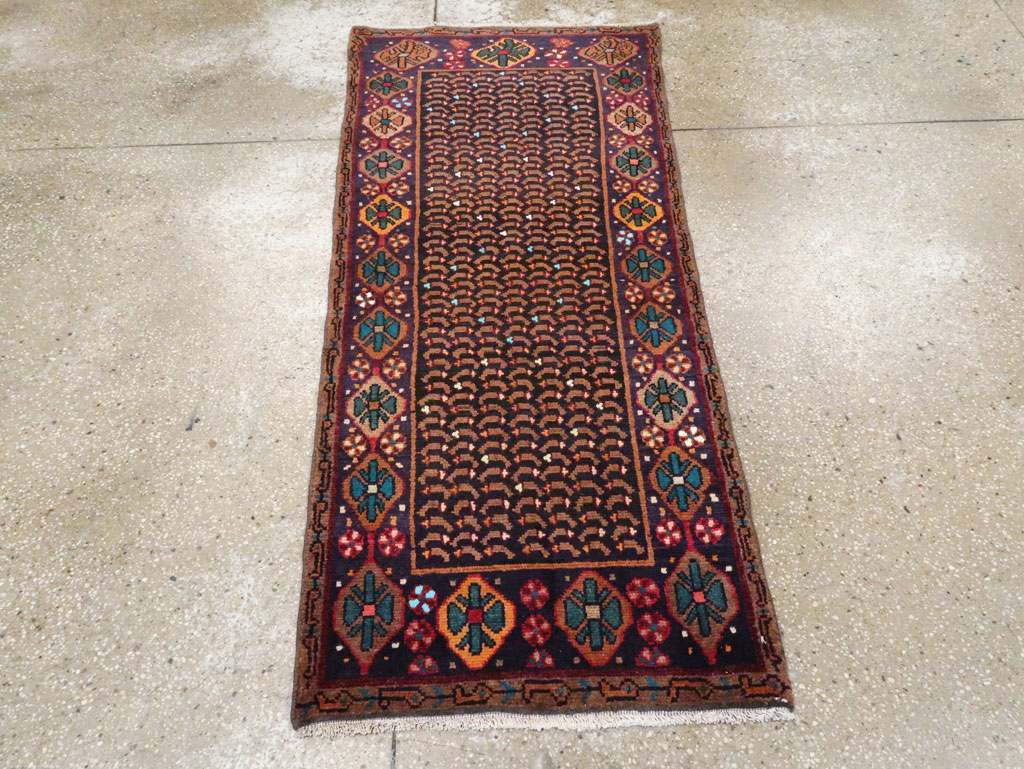 Vintage Persian Baluch Throw Rug, No.26219 - Staging
