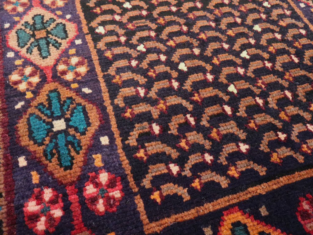 Vintage Persian Baluch Throw Rug, No.26219 - Staging