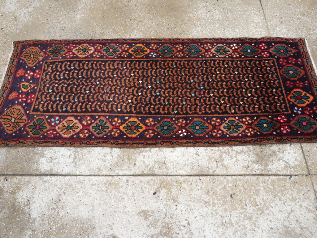 Vintage Persian Baluch Throw Rug, No.26219 - Staging