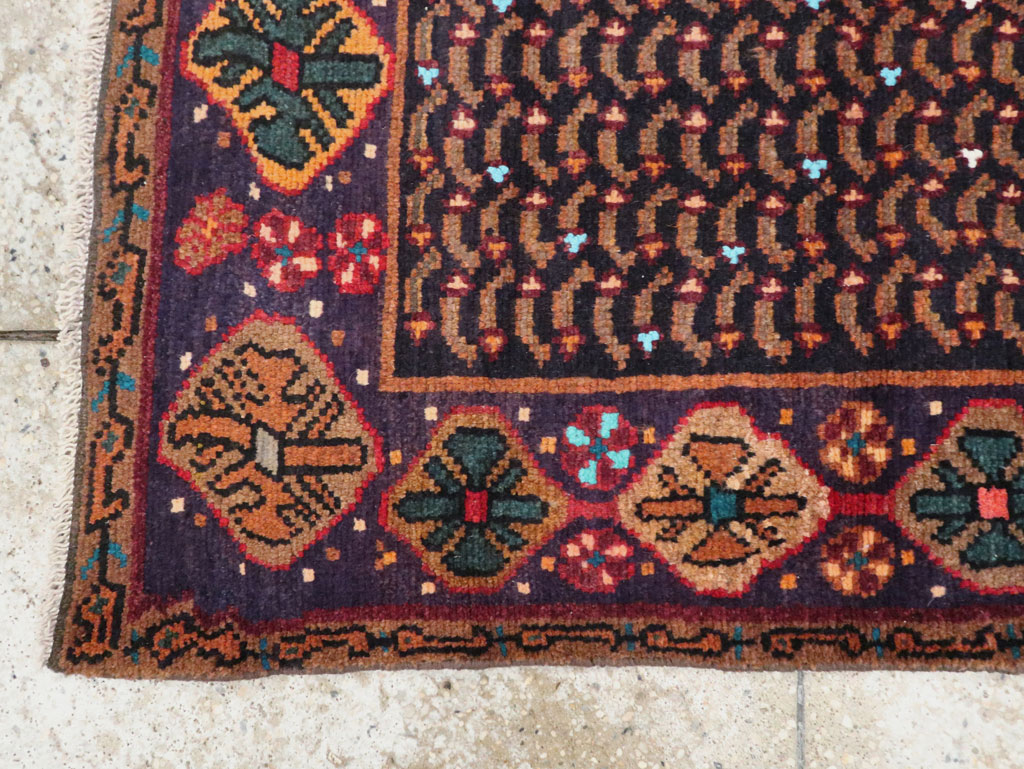 Vintage Persian Baluch Throw Rug, No.26219 - Staging