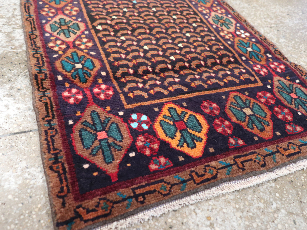 Vintage Persian Baluch Throw Rug, No.26219 - Staging