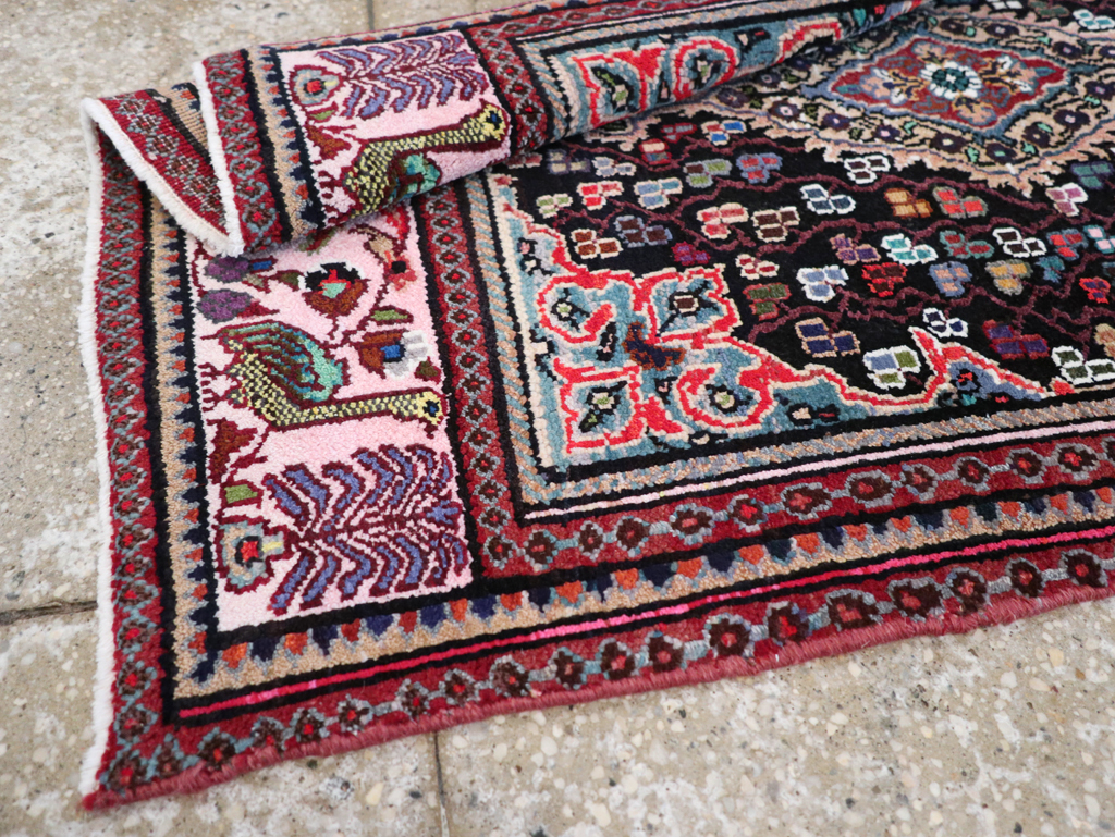 Vintage Persian Hamadan Rug, No.26224 - Staging