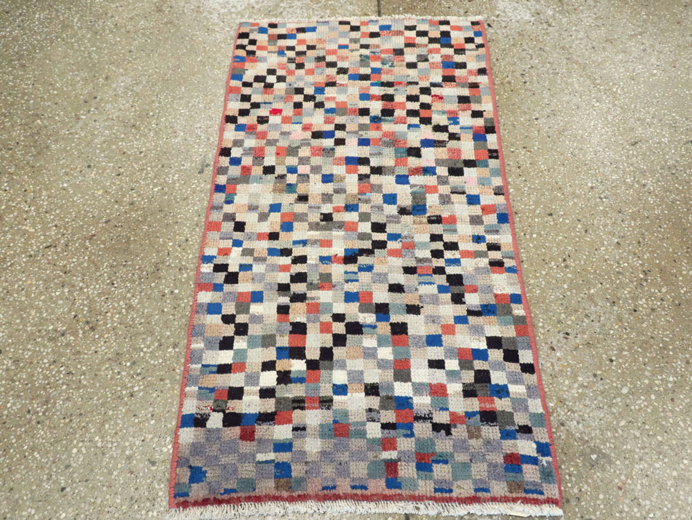 Vintage Persian Gabbeh Rug, No.26227 - Staging