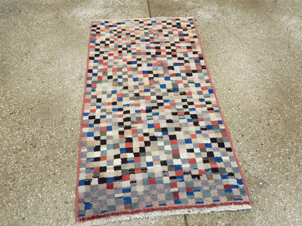Vintage Persian Gabbeh Rug, No.26227 - Staging