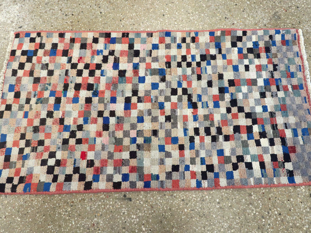 Vintage Persian Gabbeh Rug, No.26227 - Staging