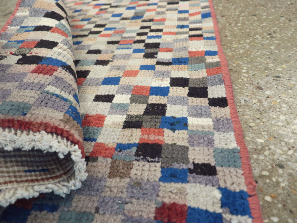 Vintage Persian Gabbeh Rug, No.26227 - Staging