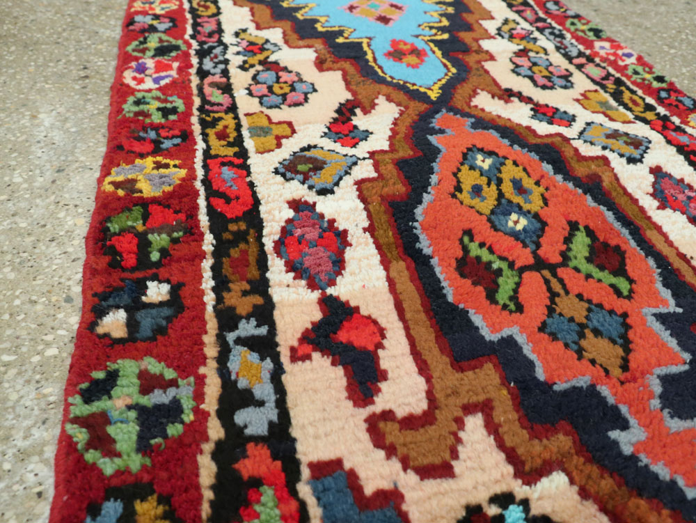 Vintage Persian Hamadan Rug, No.26229 - Staging