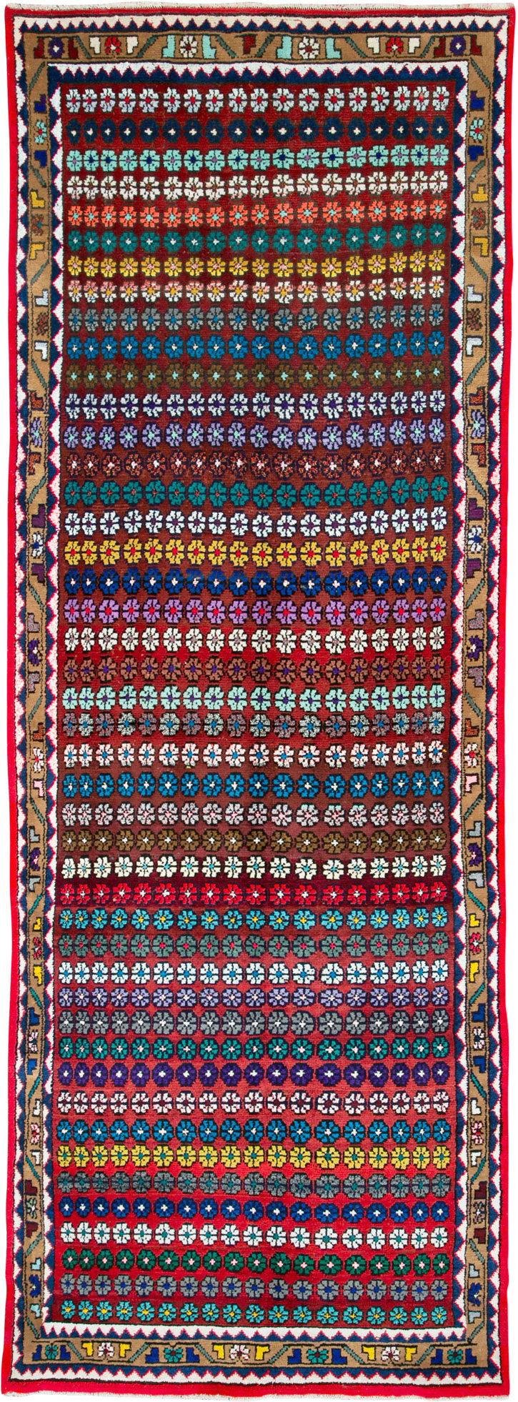 Vintage Persian Mahal Runner, No.26230 - Staging