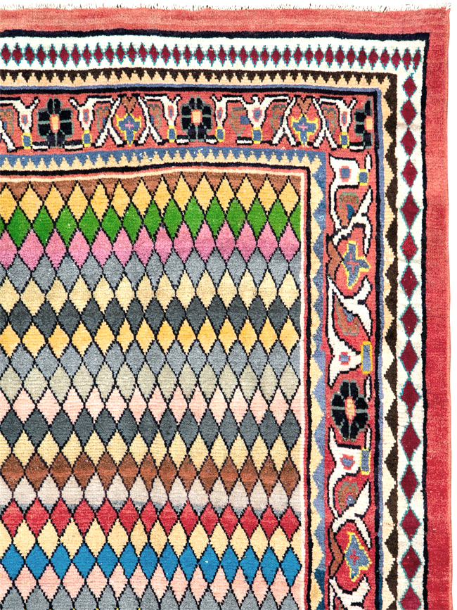 Vintage Persian Mahal Runner, No.26232 - Staging