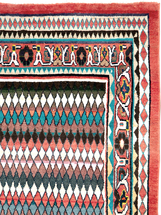 Vintage Persian Mahal Runner, No.26232 - Staging