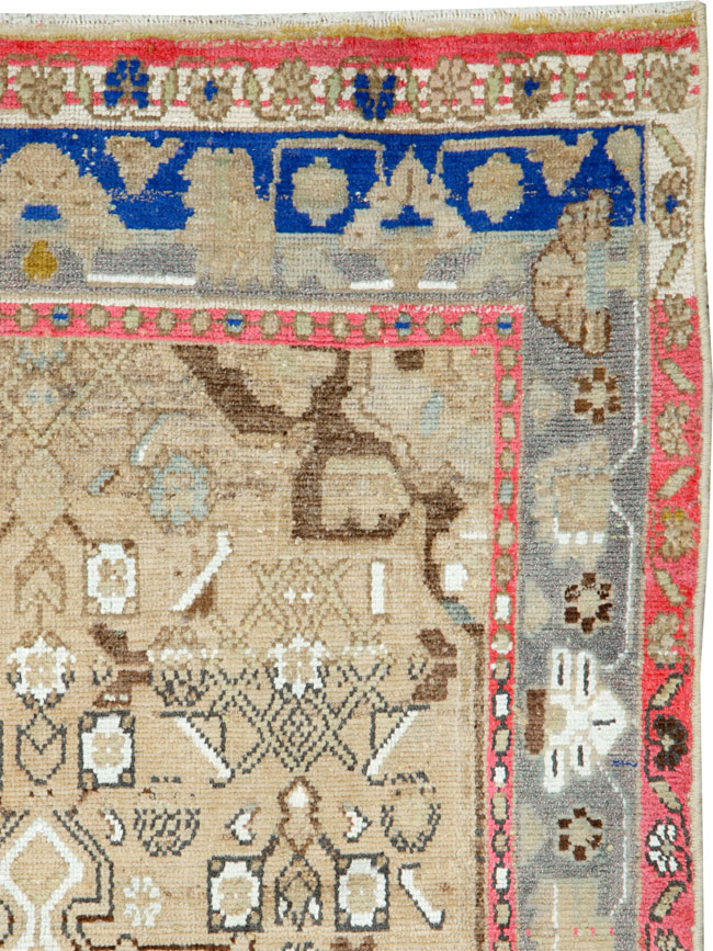 Vintage Persian Hamadan Rug, No.26233 - Staging