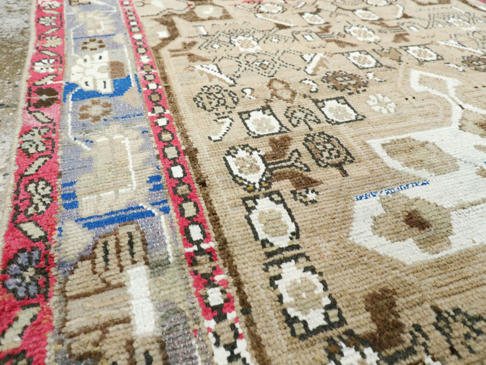 Vintage Persian Hamadan Rug, No.26233 - Staging