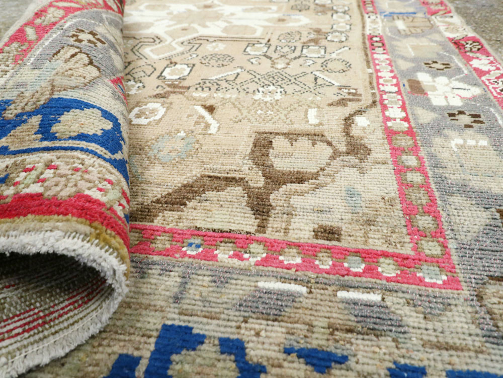 Vintage Persian Hamadan Rug, No.26233 - Staging