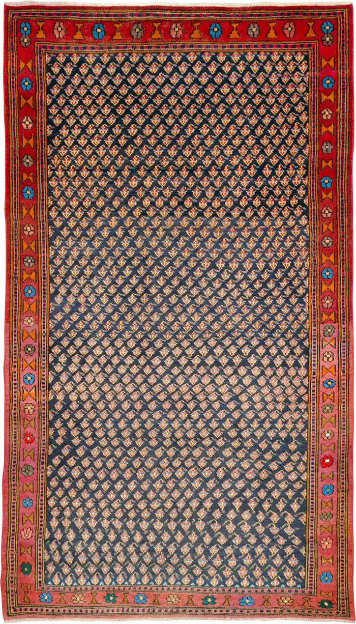 Vintage Persian Hamadan Rug, No.26239 - Staging