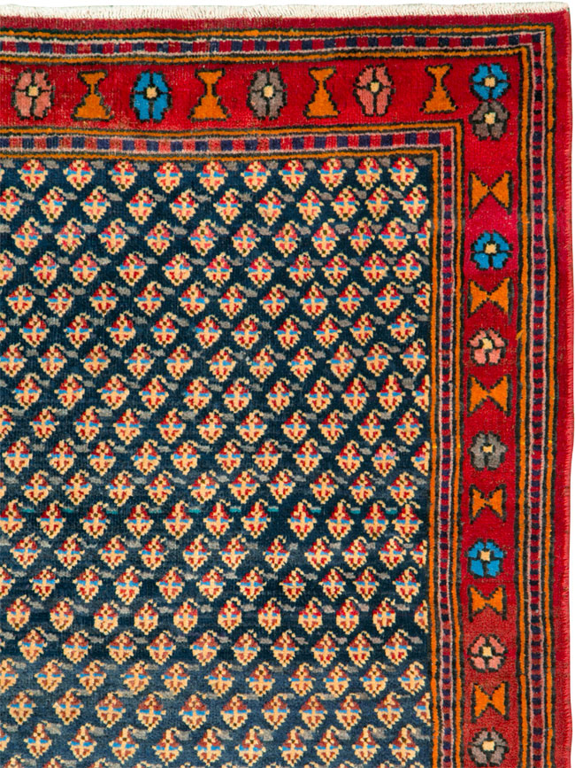 Vintage Persian Hamadan Rug, No.26239 - Staging