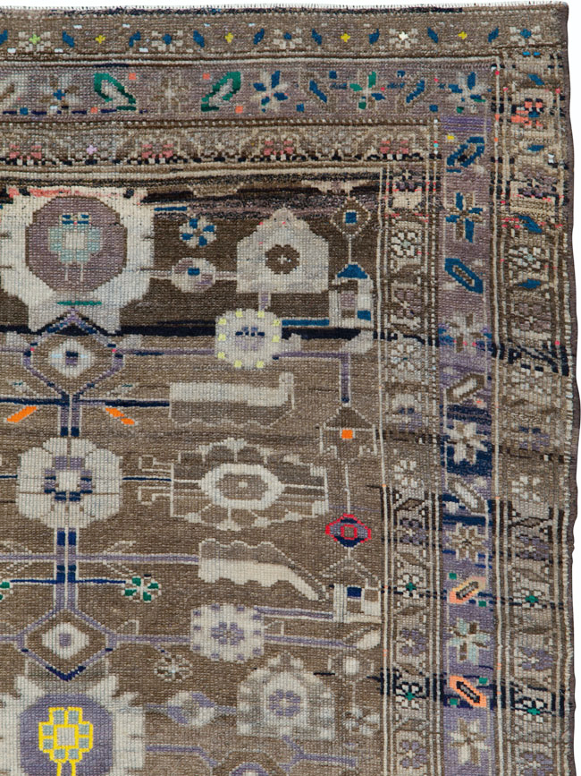 Vintage Persian Malayer Rug, No.26243 - Staging