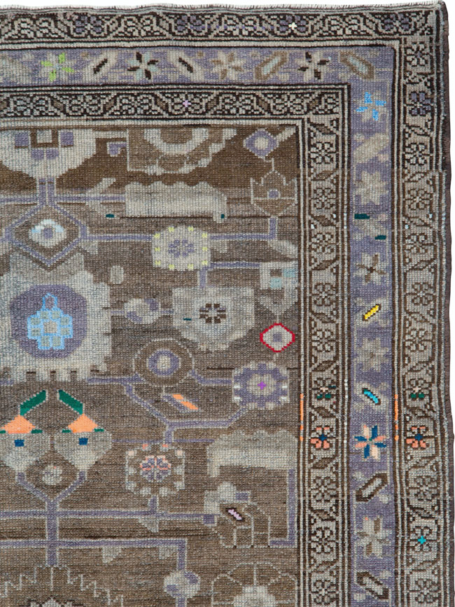 Vintage Persian Malayer Rug, No.26243 - Staging
