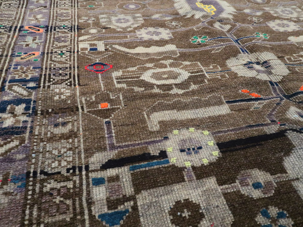 Vintage Persian Malayer Rug, No.26243 - Staging