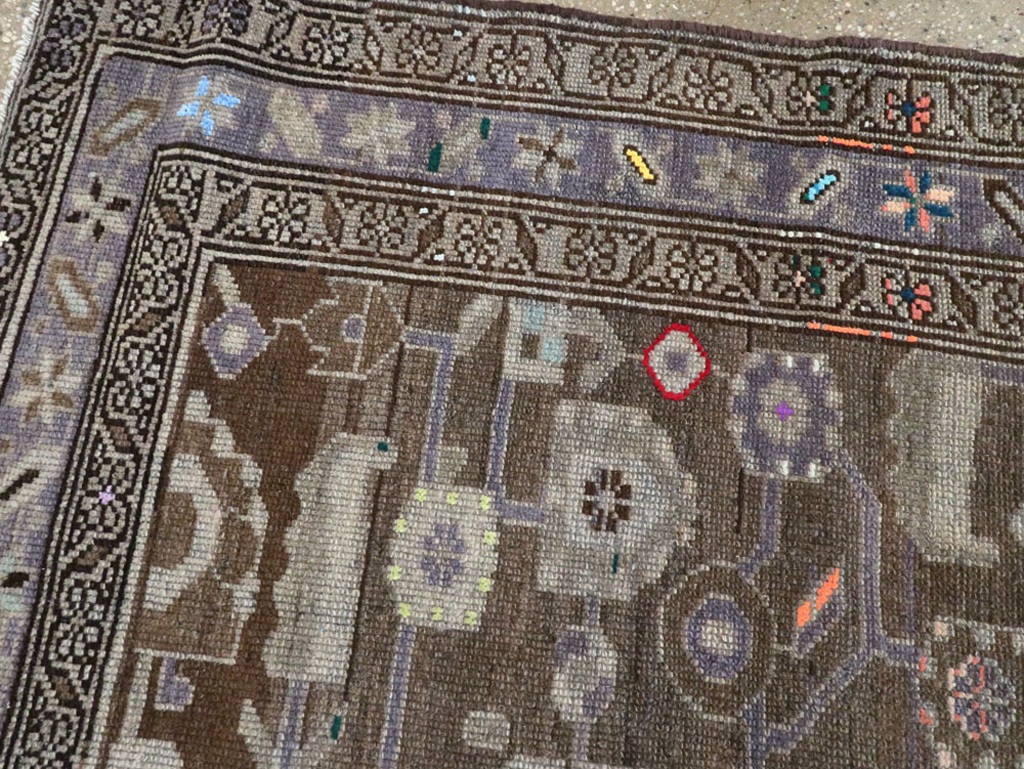 Vintage Persian Malayer Rug, No.26243 - Staging