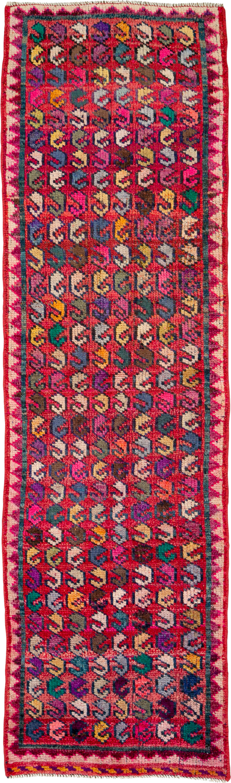 Vintage Persian Mahal Runner, No.26251 - Staging