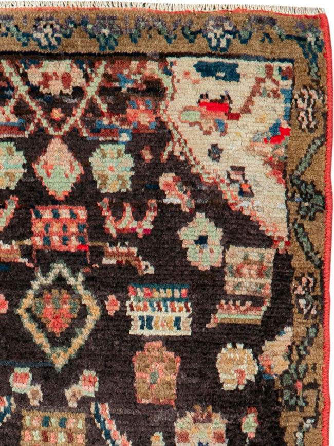Vintage Persian Hamadan Rug, No.26253 - Staging