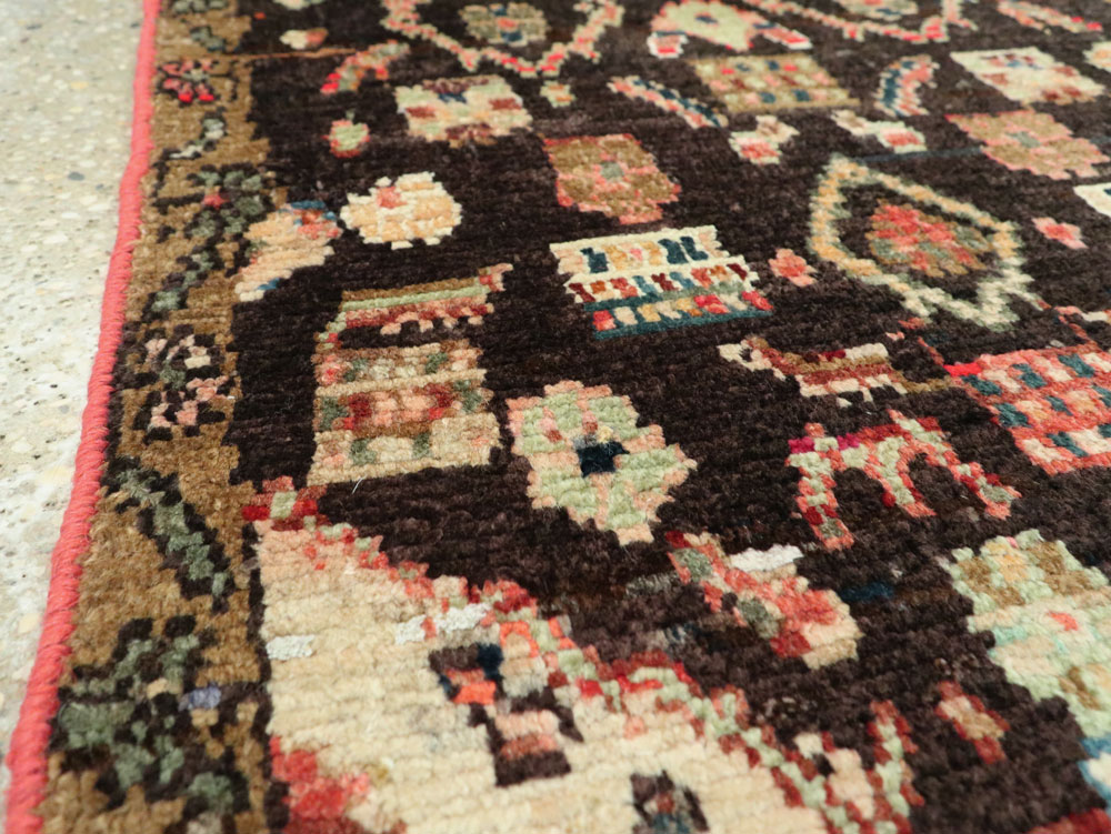 Vintage Persian Hamadan Rug, No.26253 - Staging