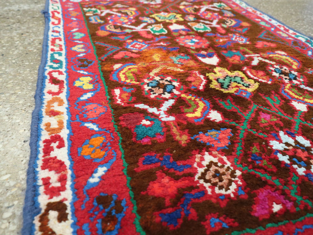 Vintage Persian Hamadan Rug, No.26254 - Staging