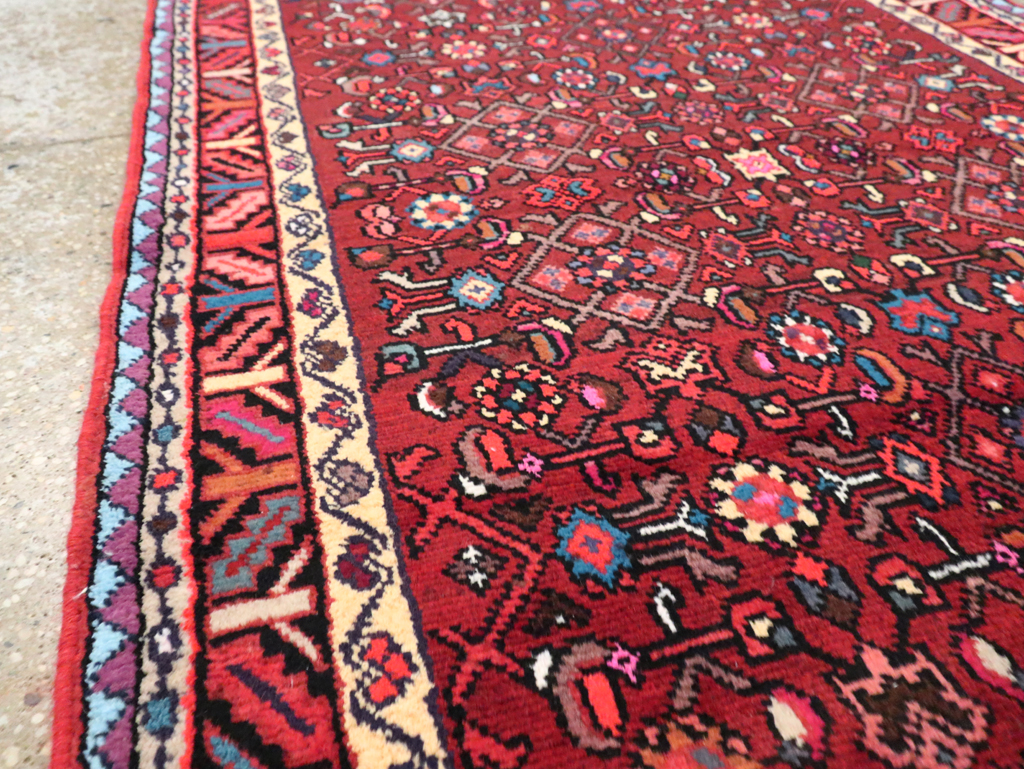 Vintage Persian Hamadan Rug, No.26259 - Staging