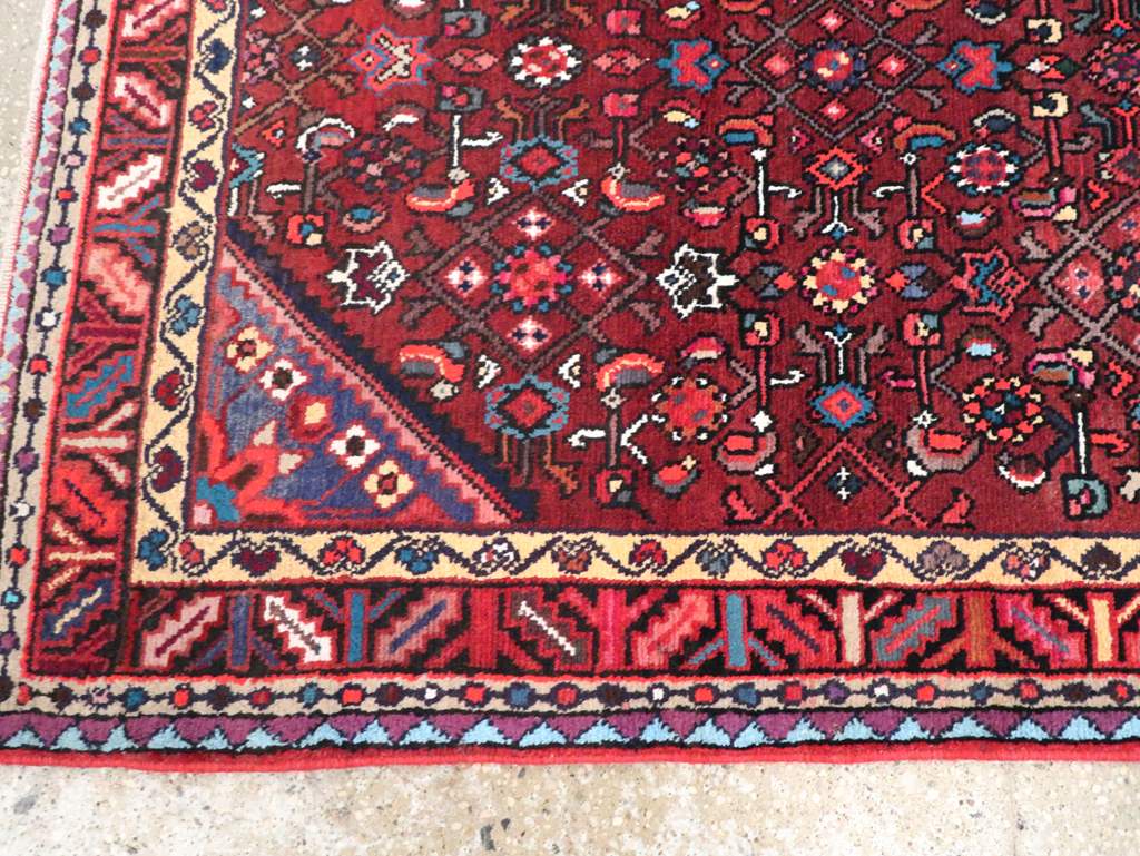 Vintage Persian Hamadan Rug, No.26259 - Staging