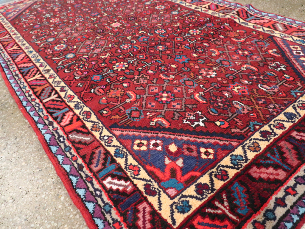 Vintage Persian Hamadan Rug, No.26259 - Staging
