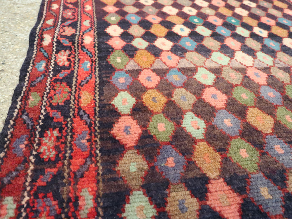 Vintage Persian Hamadan Rug, No.26261 - Staging