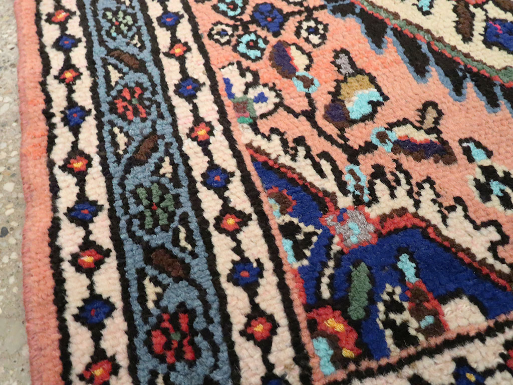 Vintage Square Hamadan Rug, No.26267 - Staging