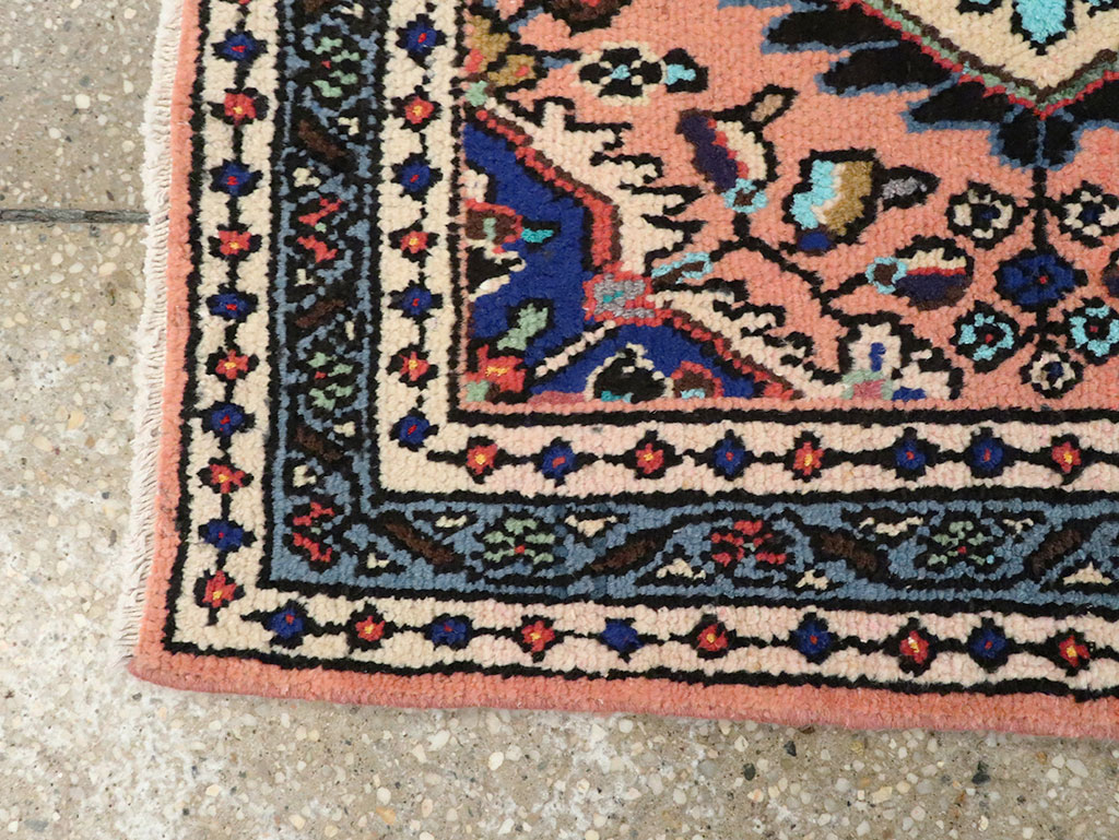 Vintage Square Hamadan Rug, No.26267 - Staging