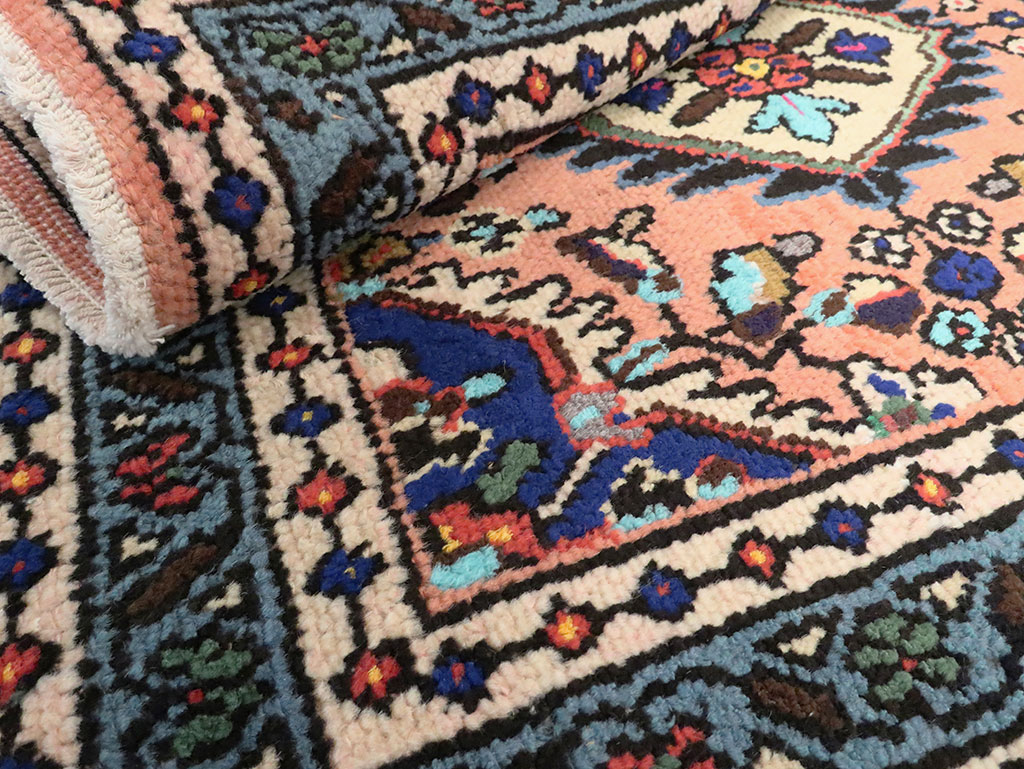 Vintage Square Hamadan Rug, No.26267 - Staging