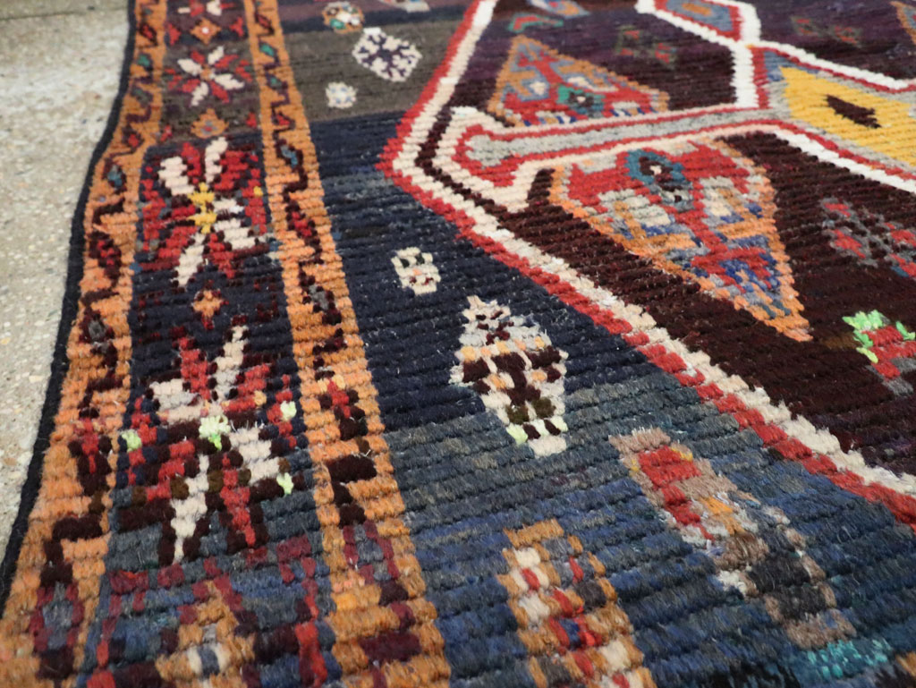Vintage Persian Gabbeh Accent Rug, No.26269 - Staging