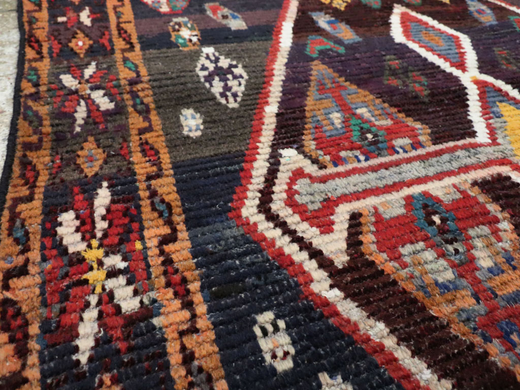 Vintage Persian Gabbeh Accent Rug, No.26269 - Staging