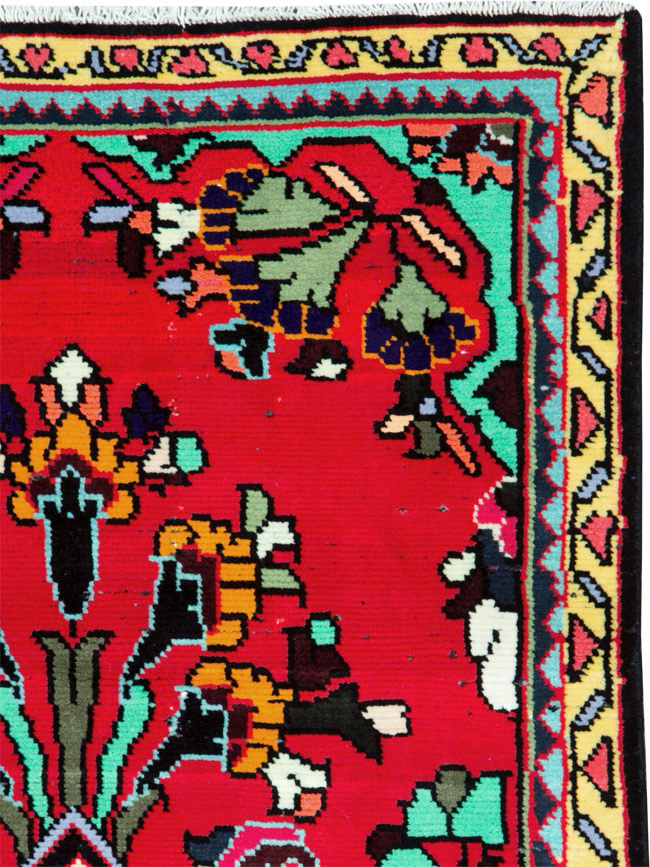 Vintage Persian Hamadan Rug, No.26271 - Staging