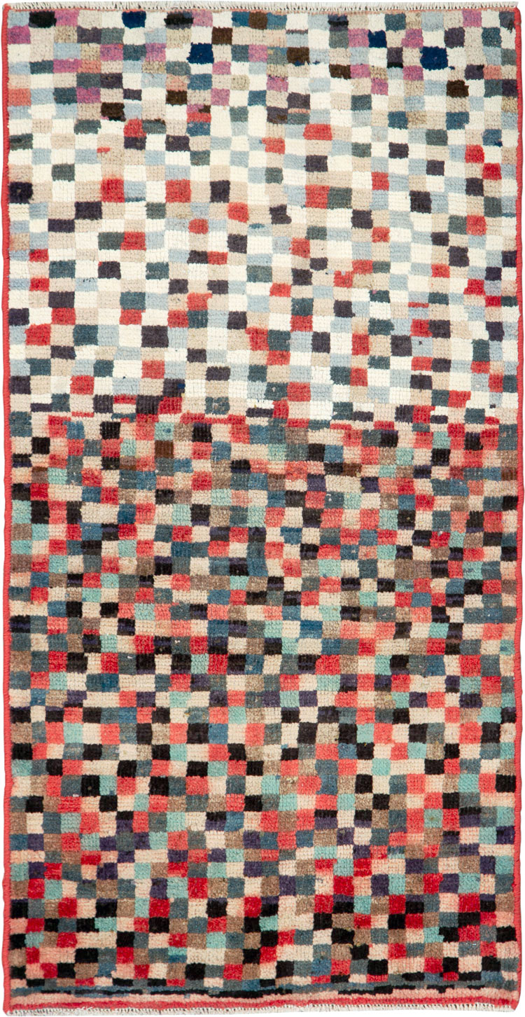 Vintage Persian Gabbeh Rug, No.26272 - Staging