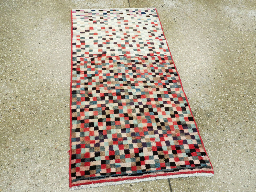 Vintage Persian Gabbeh Rug, No.26272 - Staging