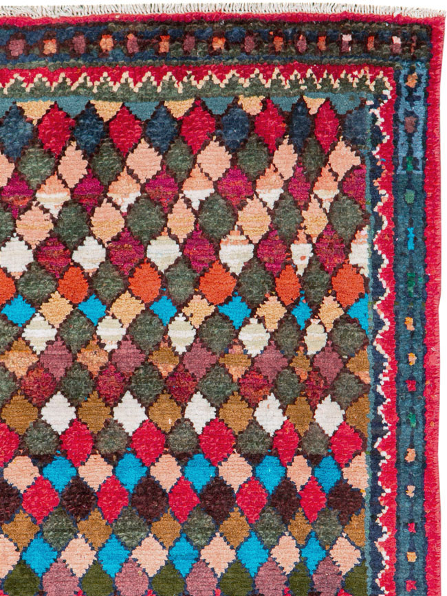 Vintage Persian Hamadan Rug, No.26277 - Staging