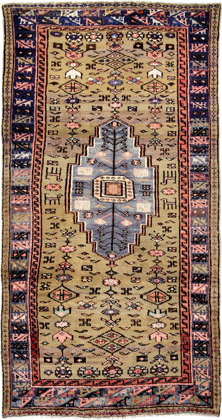 Vintage Persian Hamadan Rug, No.26284 - Staging