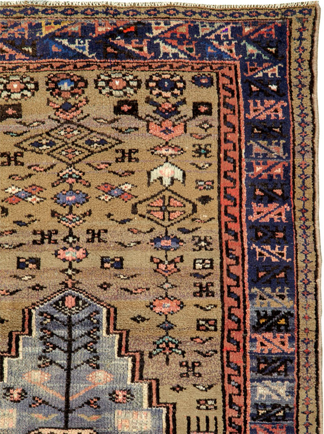 Vintage Persian Hamadan Rug, No.26284 - Staging