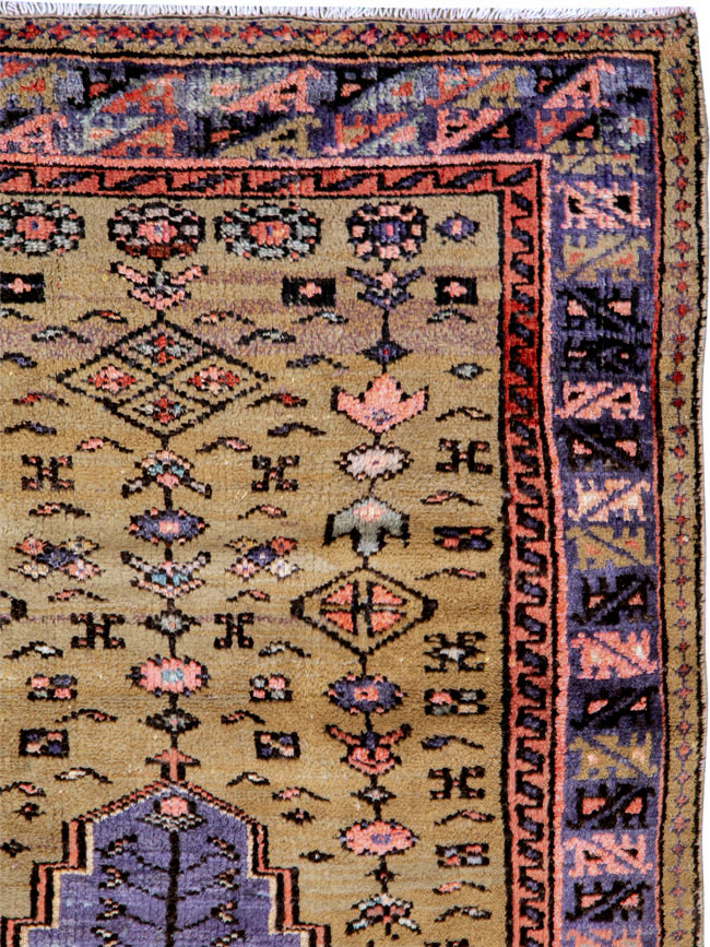 Vintage Persian Hamadan Rug, No.26284 - Staging
