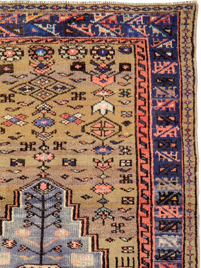 Vintage Persian Hamadan Rug, No.26284 - Staging