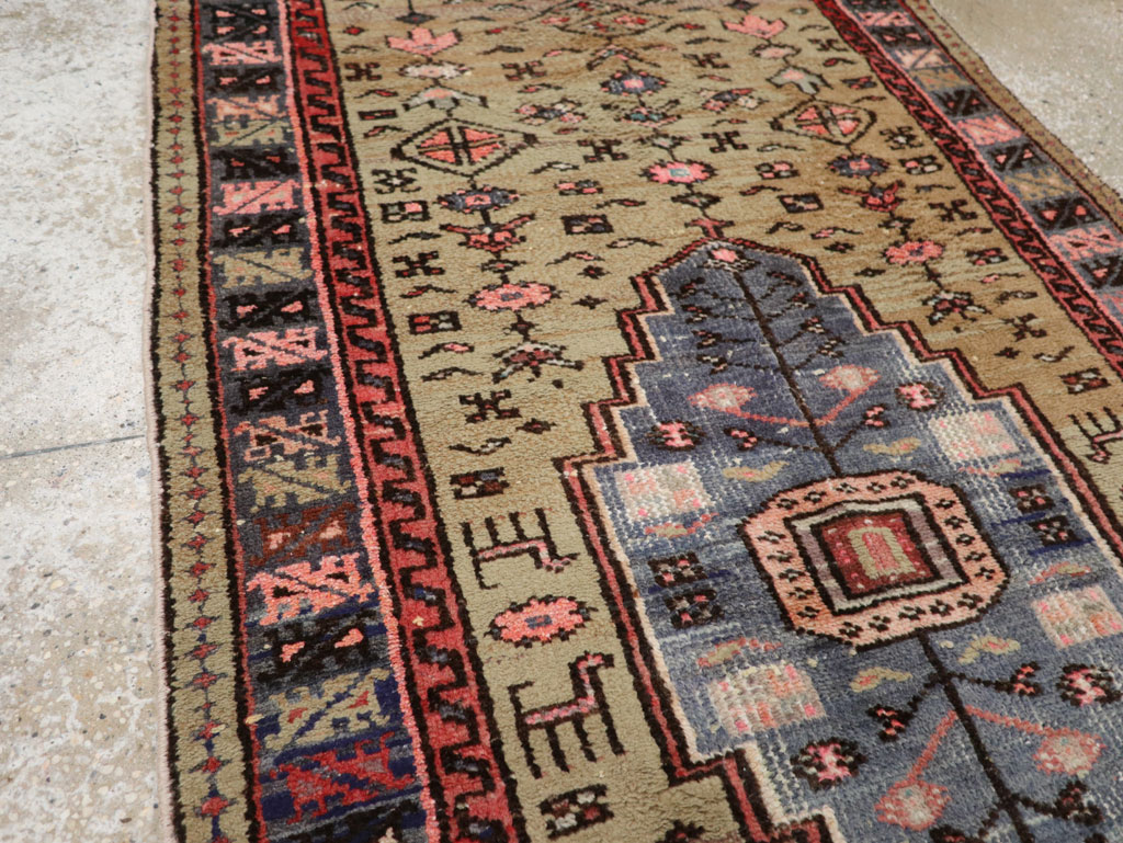 Vintage Persian Hamadan Rug, No.26284 - Staging