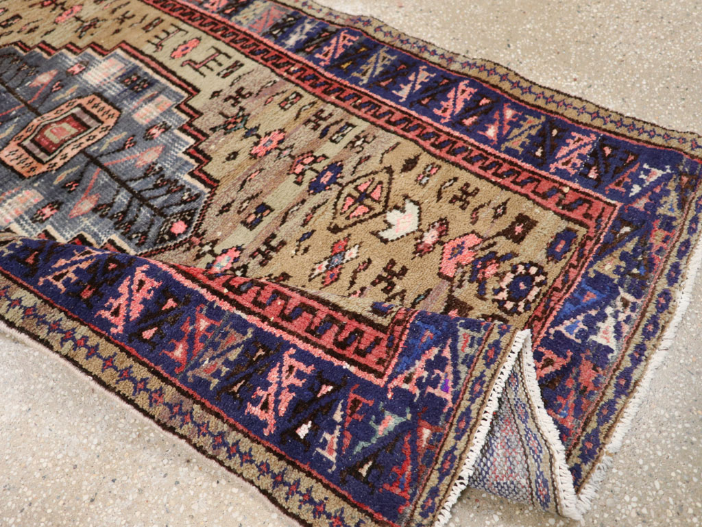 Vintage Persian Hamadan Rug, No.26284 - Staging